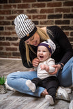 Reversible Be Xtra + Plum Beanie - Baby