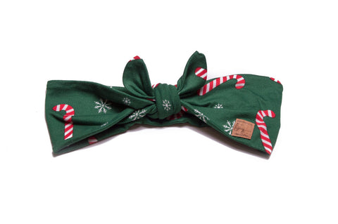 Candy Cane Wishes in Green Tie