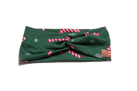 Candy Cane Wishes in Green Konfidence Knot