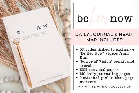 Be Her Now Daily Journal + Heart Map