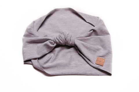Legacy Bamboo in Heathered Grey Wide Top Knot